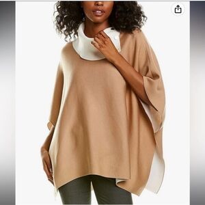Anne Klein Neutral Flowy Poncho